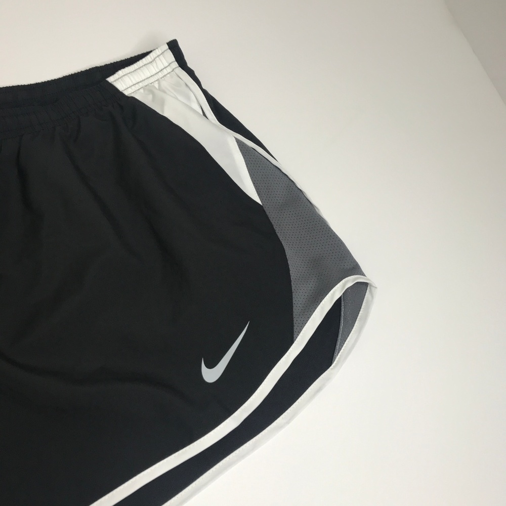 Nike Dri Fit Black Running Shorts with Liner Brief - Picture 3 of 8